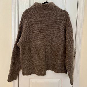 Madewell Southfield Mockneck Sweater Grey L